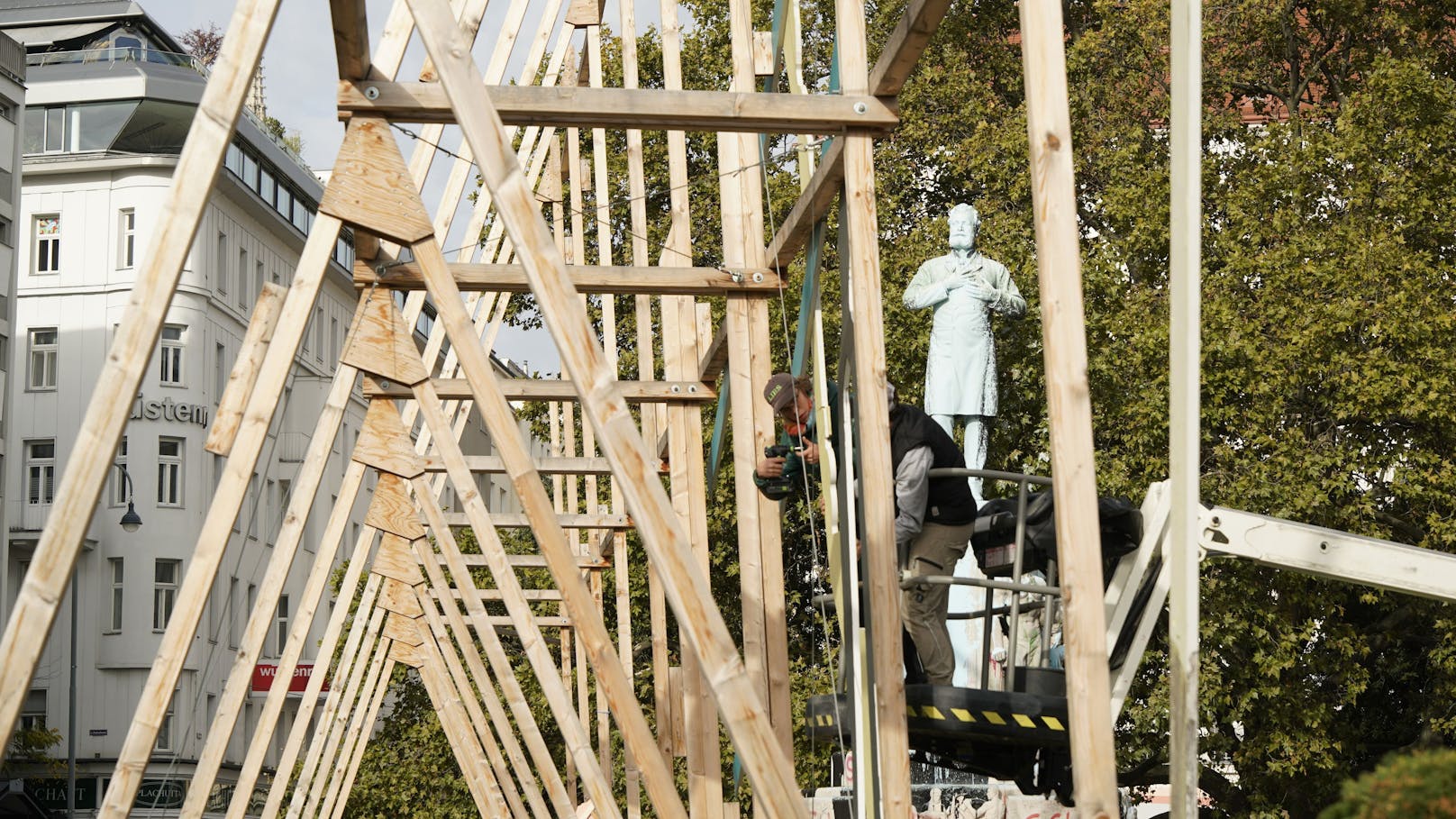 Das Denkmal von Karl Lueger ist umstritten, immer wieder wird ein Abriss gefordert.&nbsp;