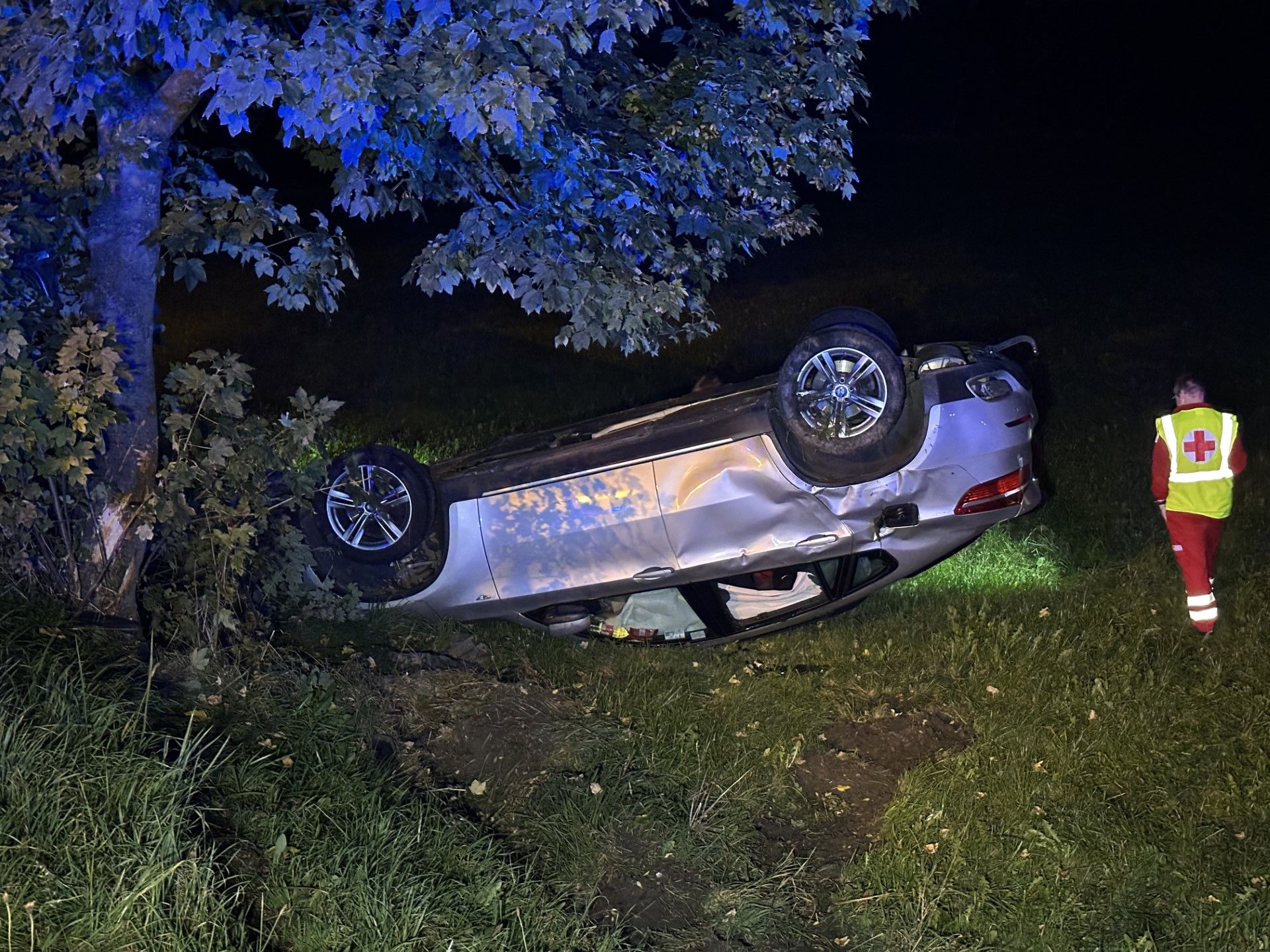 Der Alkolenker überschlug sich auf der L47 in Brixlegg.