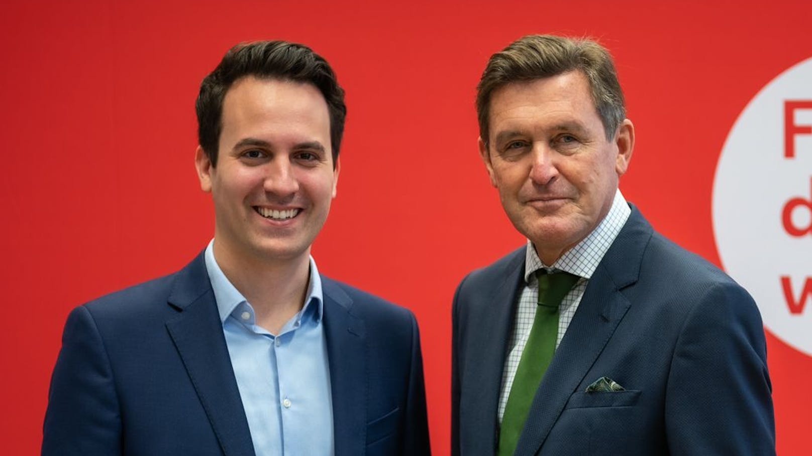 Vizebürgermeister Christoph Wiederkehr (Neos) und Finanzstadtrat Peter Hanke (SPÖ)