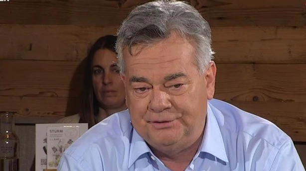 Vizekanzler Werner Kogler (Grüne) stellte sich am Dienstag (10.10.2023) dem Puls24-"Bürgerforum".