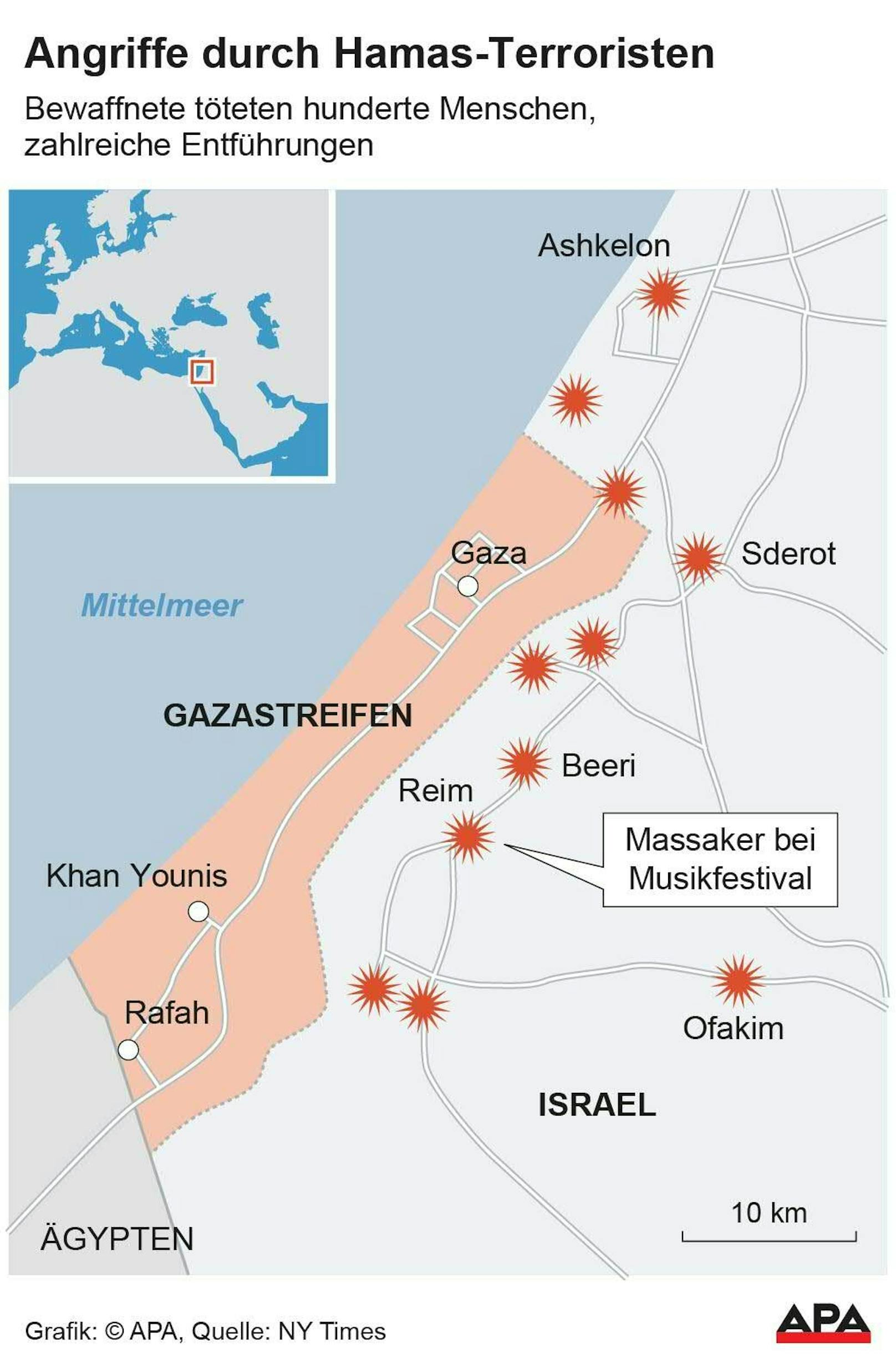 Gaza-Streifen: So drangen die Terroristen nach Israel ein