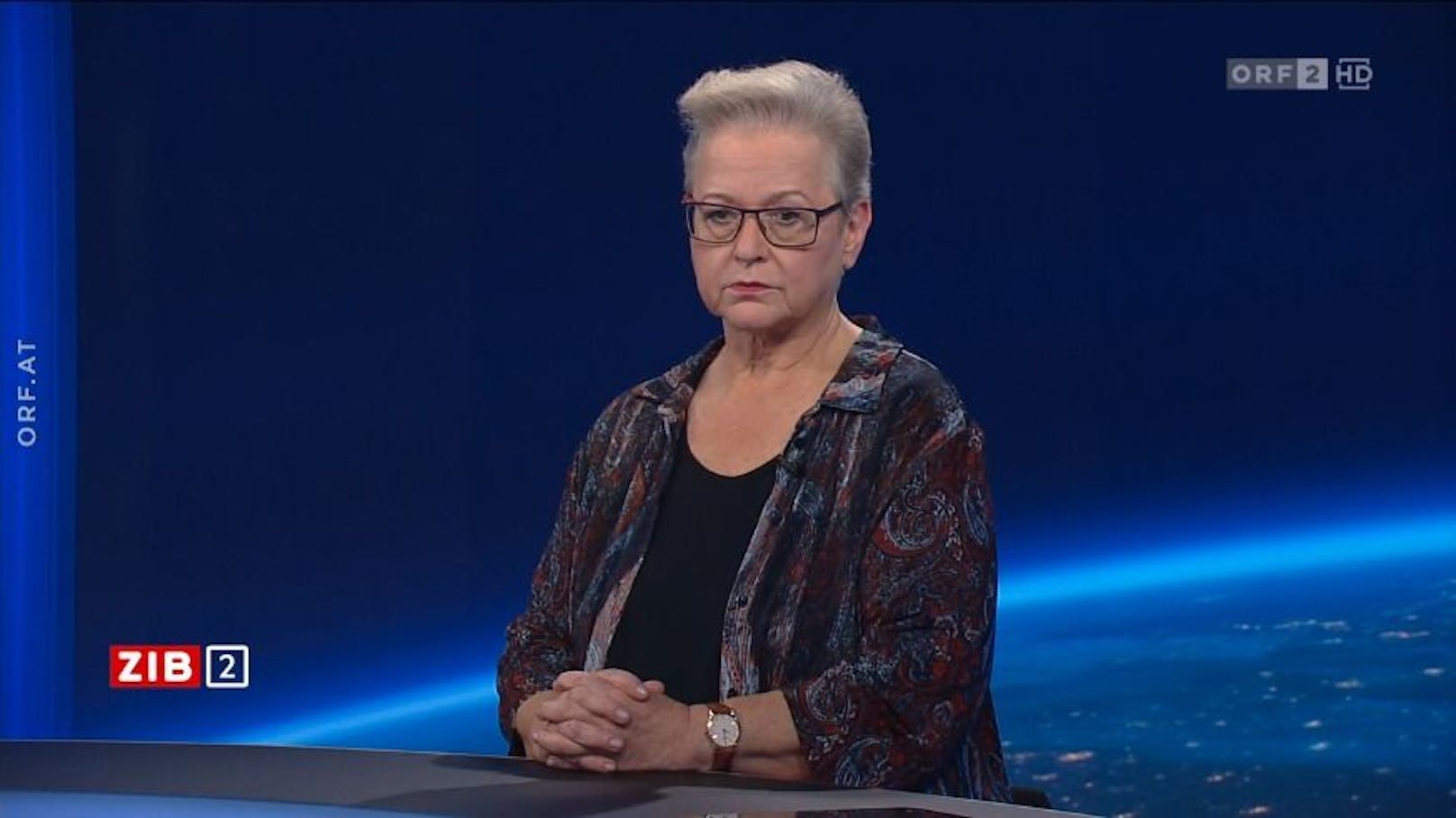 Gudrun Harrer, Nahost-Expertin und Journalistin, am späten Mittwochabend in der ORF-"ZIB2".