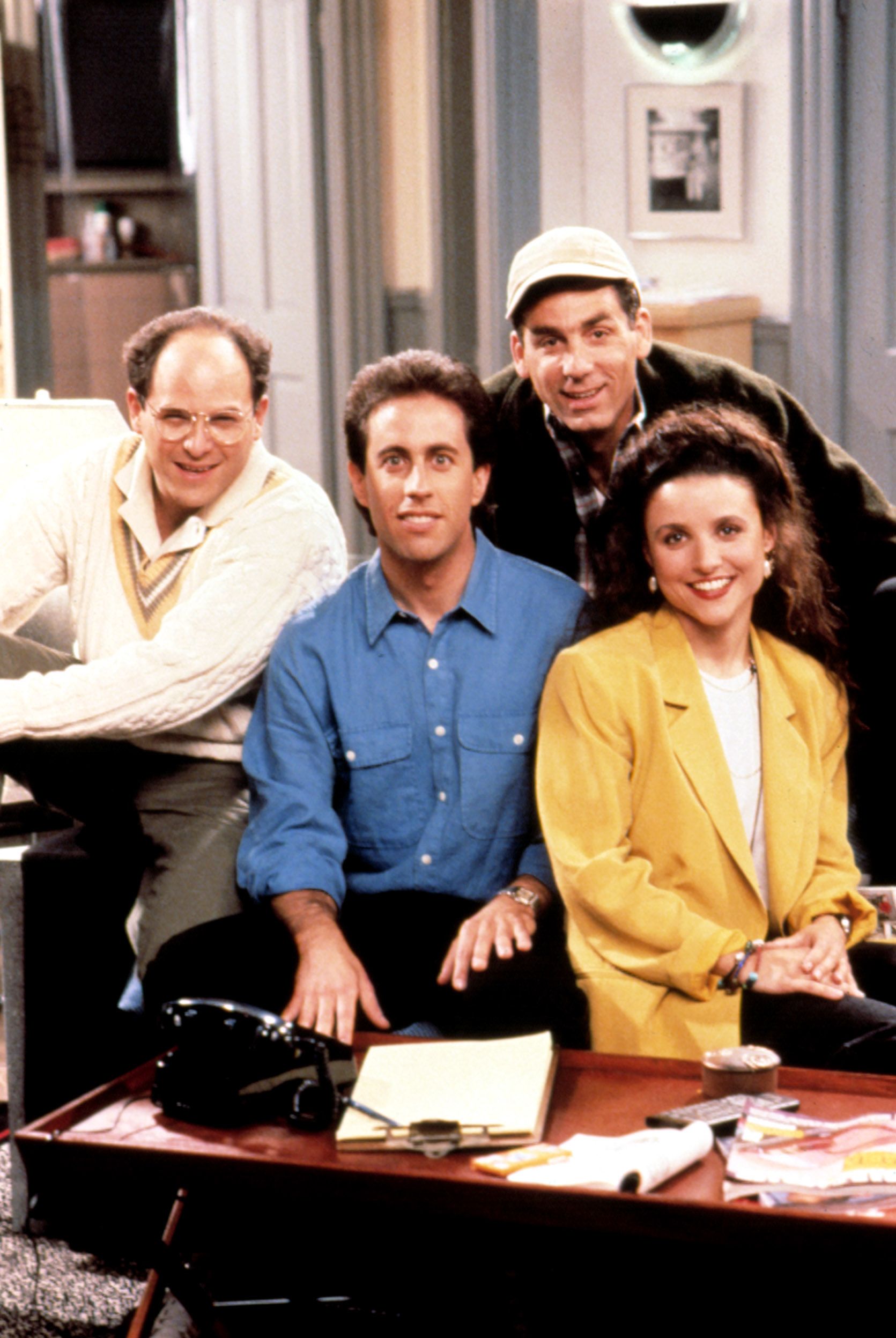 Sie schrieben TV-Geschichte in den 1990er-Jahren: Jason Alexander, Jerry Seinfeld, Michael Richards, Julia Louis-Dreyfus.