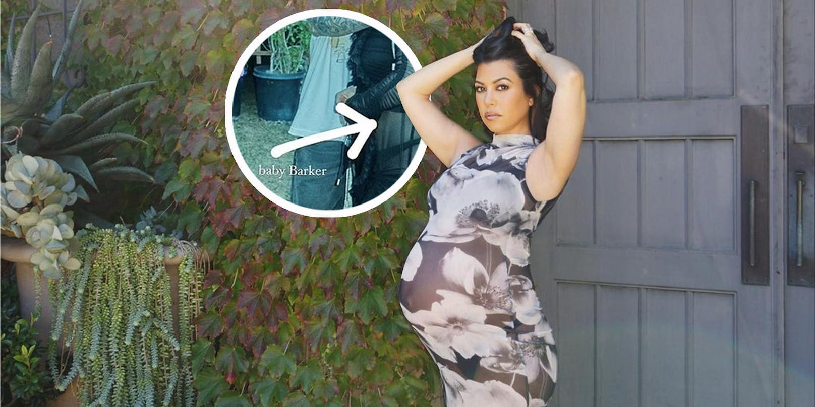 Auf ihrem letzten Instagram Bild sah Kourtney Kardashian schon hochschwanger aus.