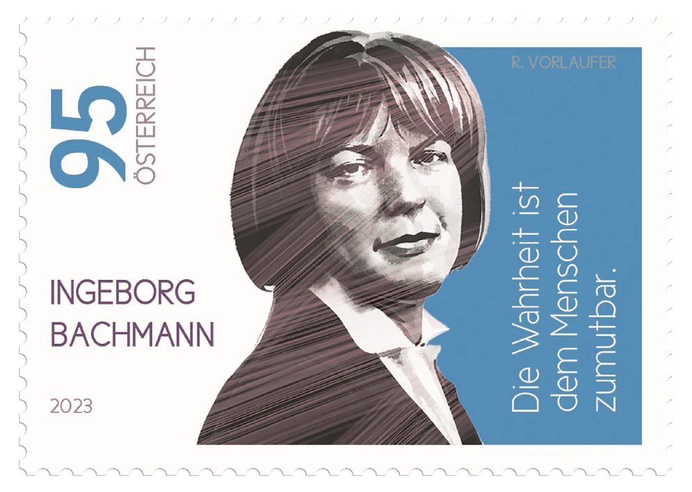 Anlässlich ihres 50. Todestages widmet die Österreichische Post nun <strong>Ingeborg Bachmann</strong> eine neue Sonderbriefmarke.