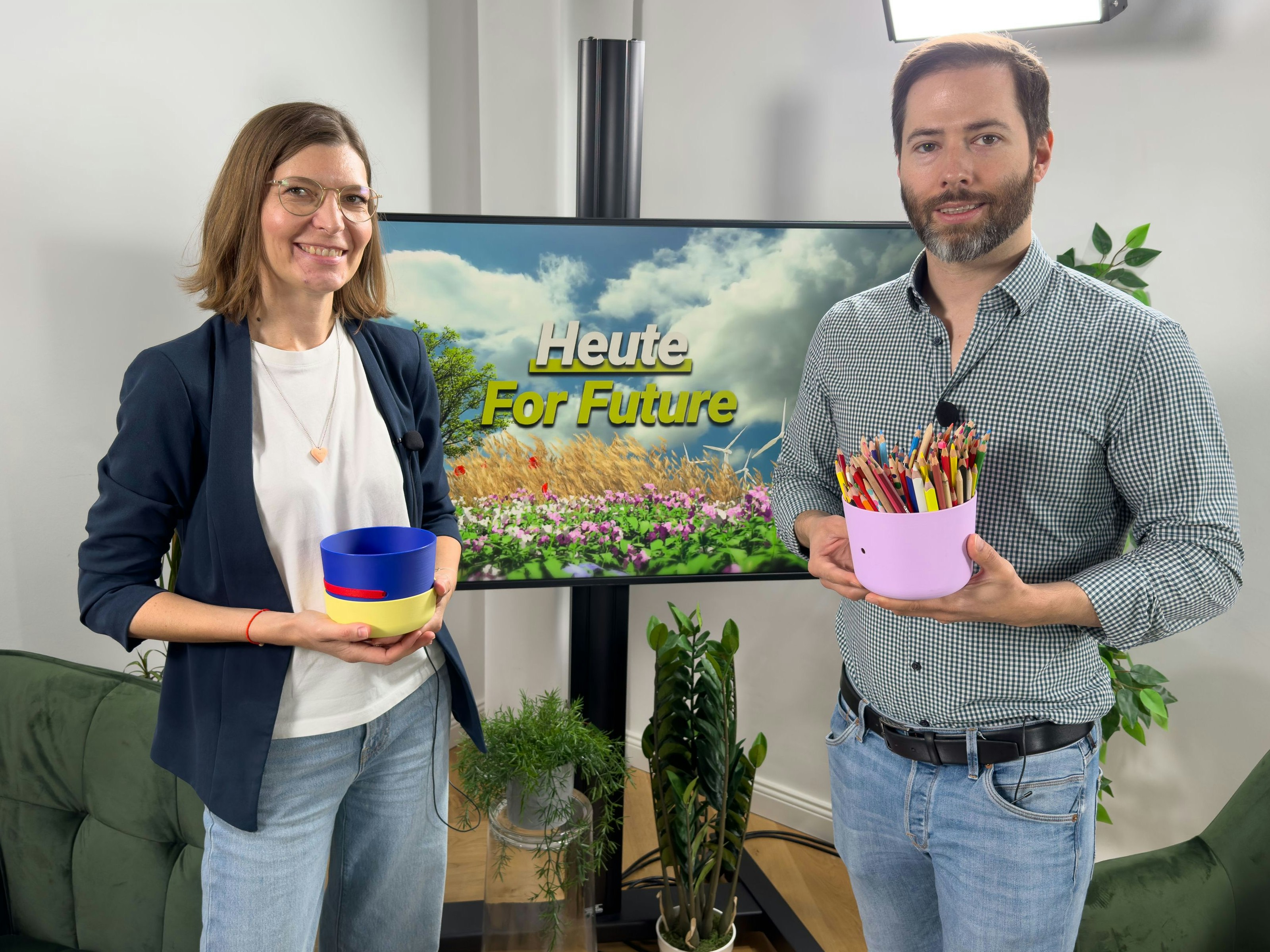 Marianne Schludermann-Hagmair und ihr "Fritzi" im "Heute For Future"-Talk mit Dominik Kaltenböck.