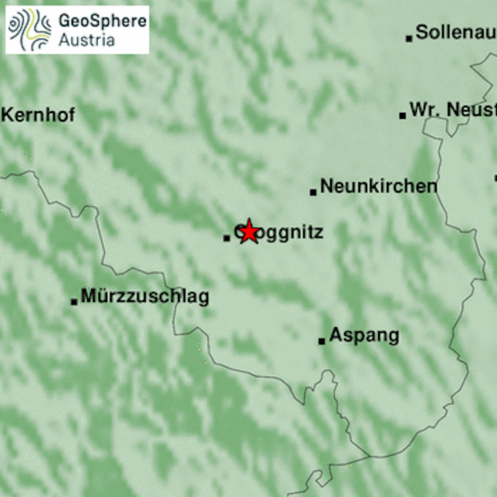 Bei Gloggnitz bebte erneut die Erde.