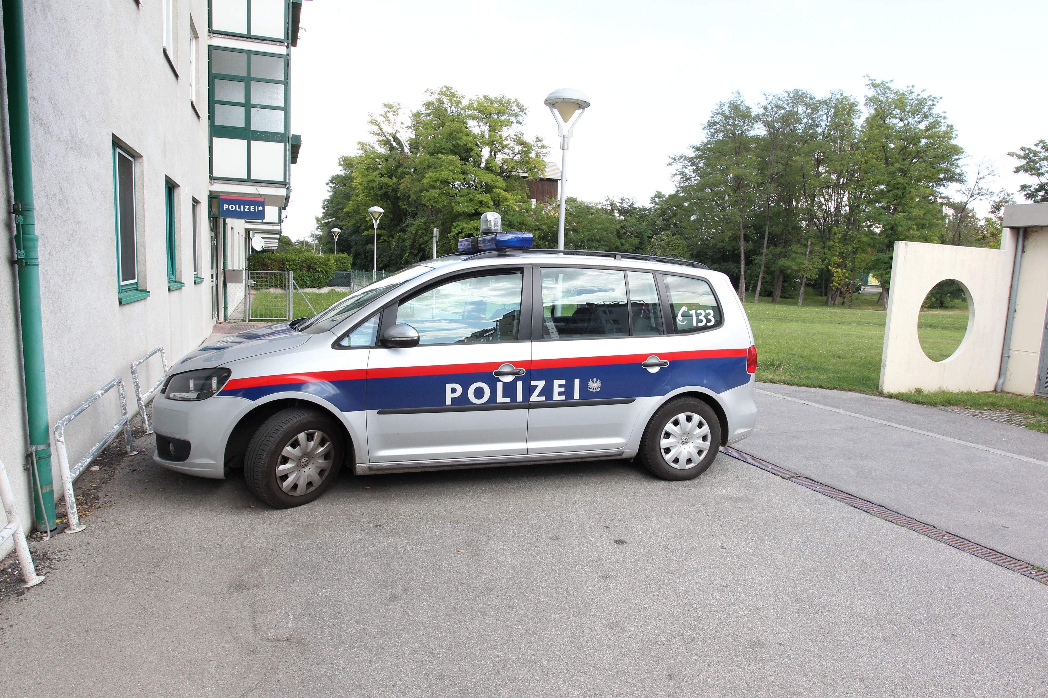 Der Festgenommene demolierte die Seitenscheibe eines Polizeiautos. Symbolbild.&nbsp;
