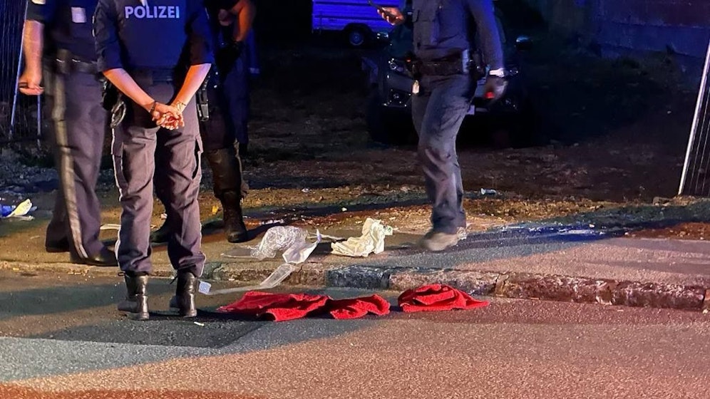 Polizei am Tatort