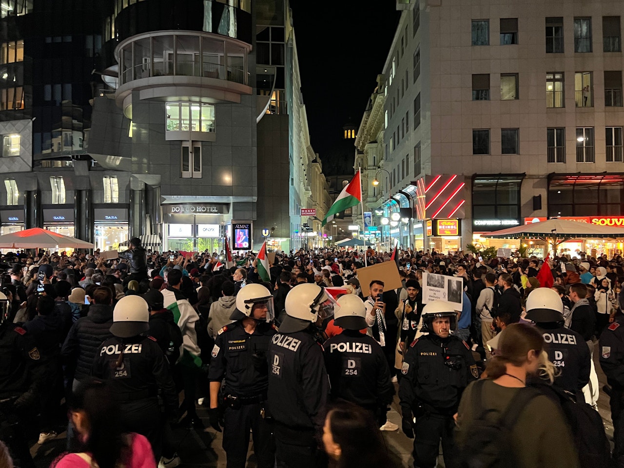 Heute.at - 304 Anzeigen bei illegaler Hamas-Demo am Stephansplatz