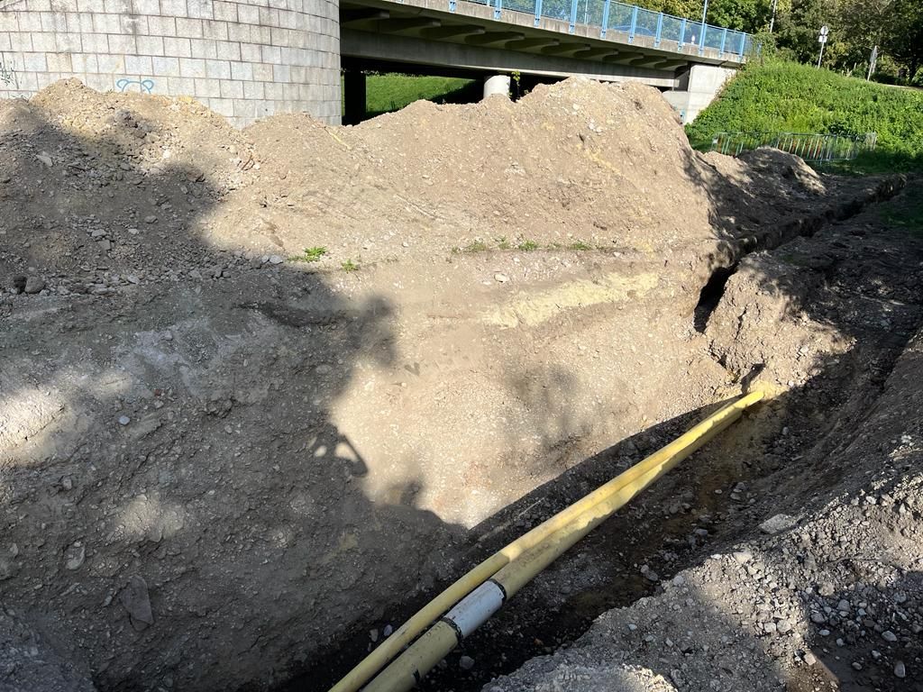 Der Mann wurde in einer Künette verschüttet (Symbolbild).