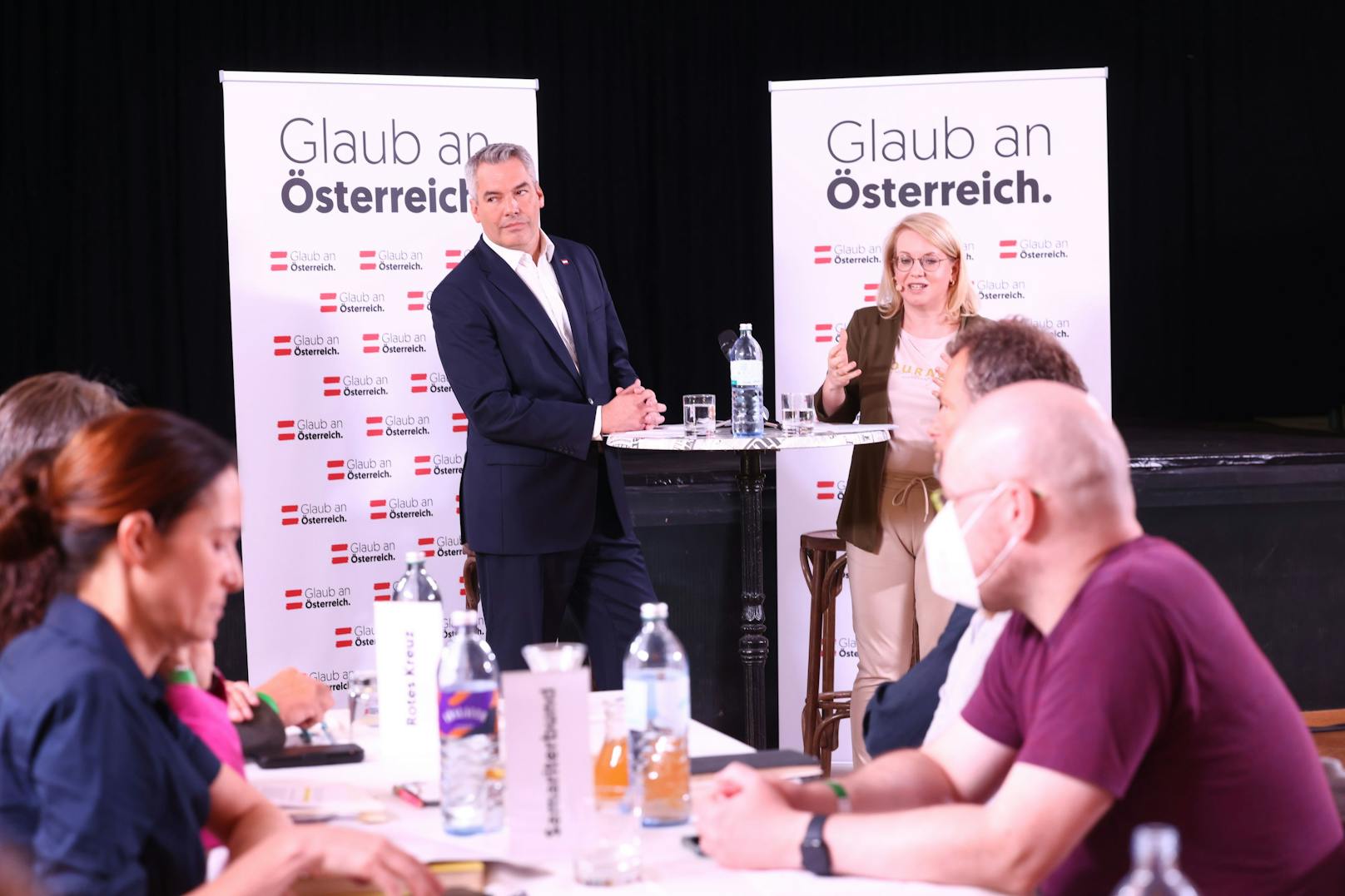 Bundekanzler Karl Nehammer lud am Freitag zum "Kanzlergespräch". 