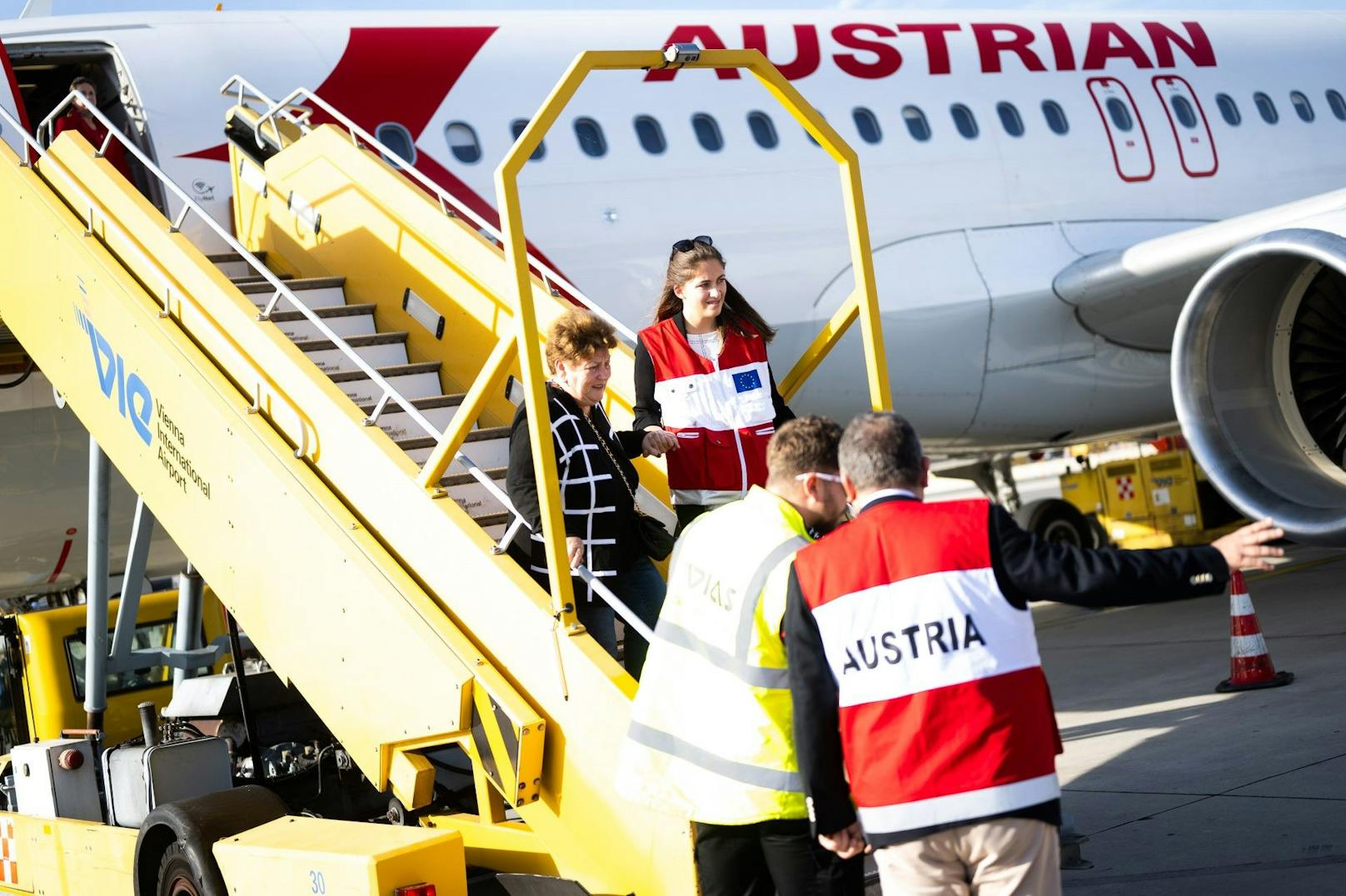Freitag Nachmittag um 14:55 Uhr ist am Flughafen Schwechat eine weitere vom Außenministerium organisierte Evakuierungsmaschine der Austrian Airlines aus Tel Aviv gelandet.