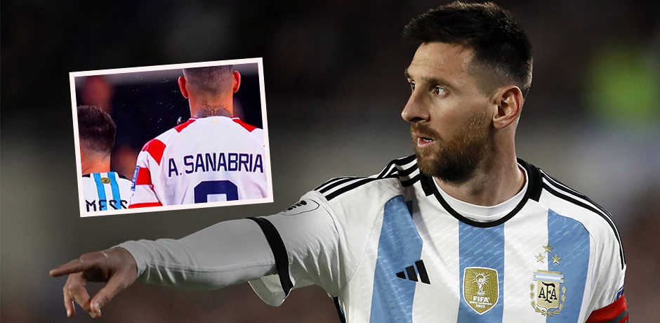Ein Gegenspieler legte sich mit Fußball-Star Lionel Messi an. 