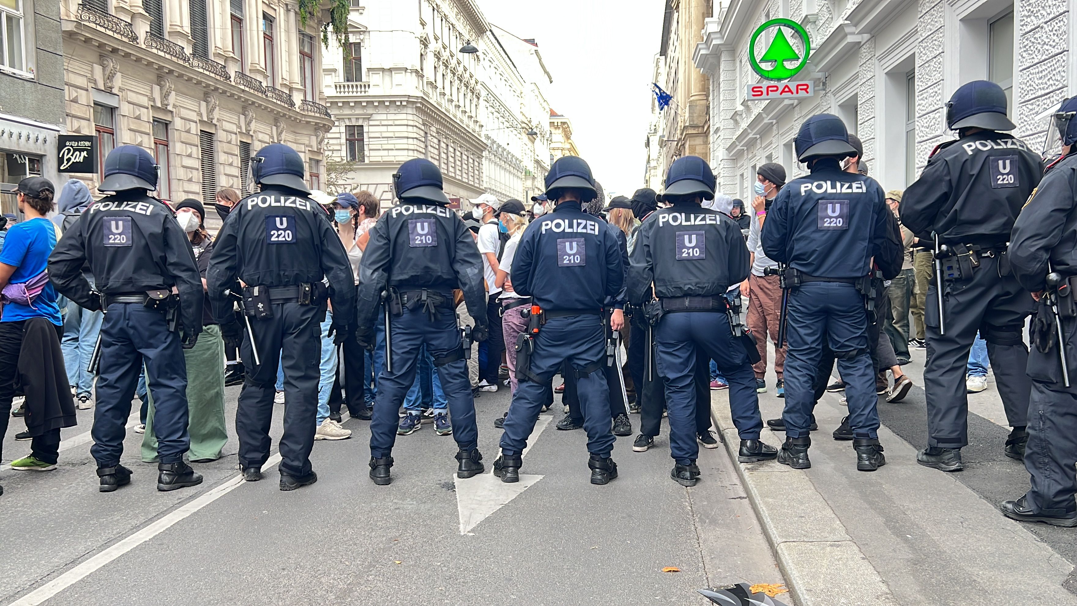 Antifa Demo Wien 14. Oktober 2023