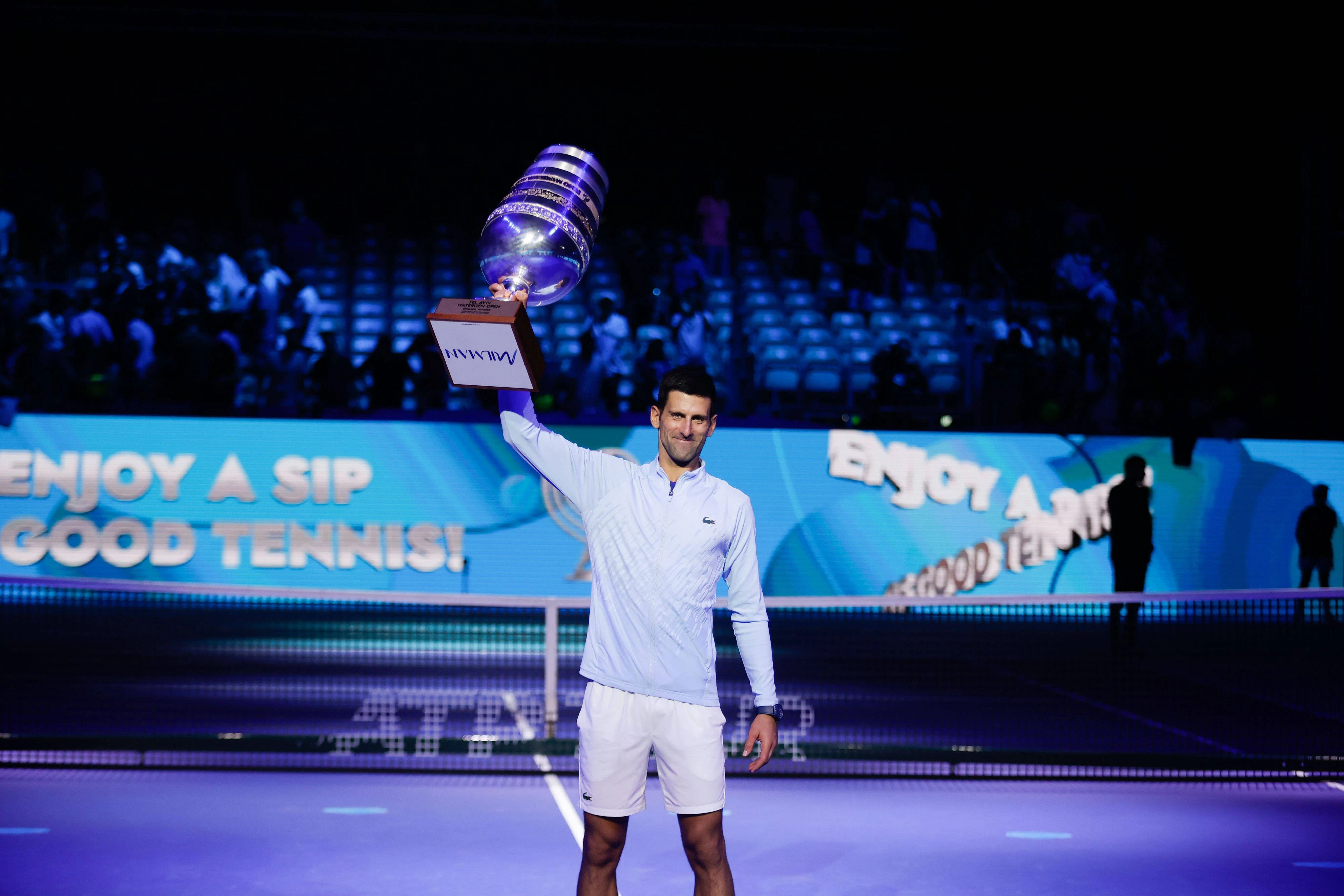 Novak Djokovic siegte 2022 in Tel Aviv.