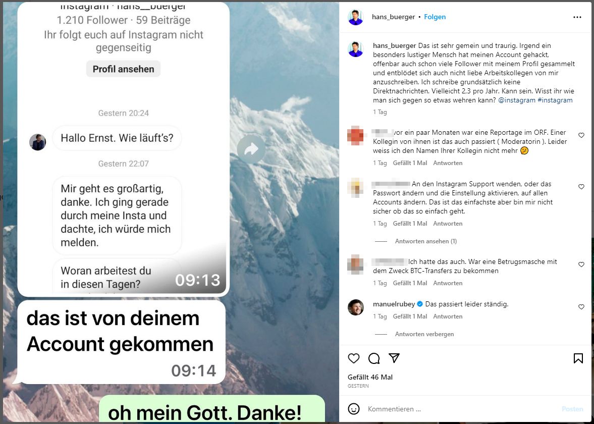 Hans Bürger wurde Opfer eines Hacker-Angriffs.