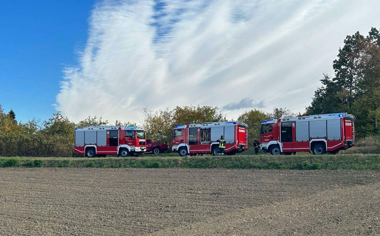 ... und anschließend von der Feuerwehr ...&nbsp;