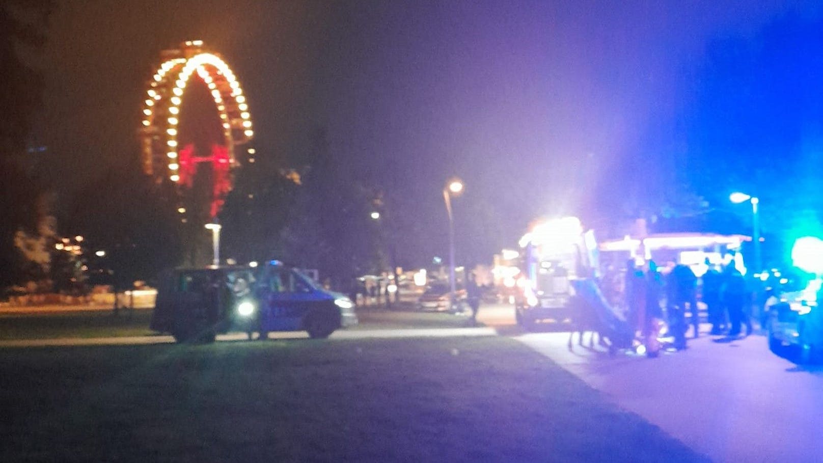 Im Venediger-Au-Park kam es am späten Samstag zu einem Polizei- und Rettunsgeinsatz.