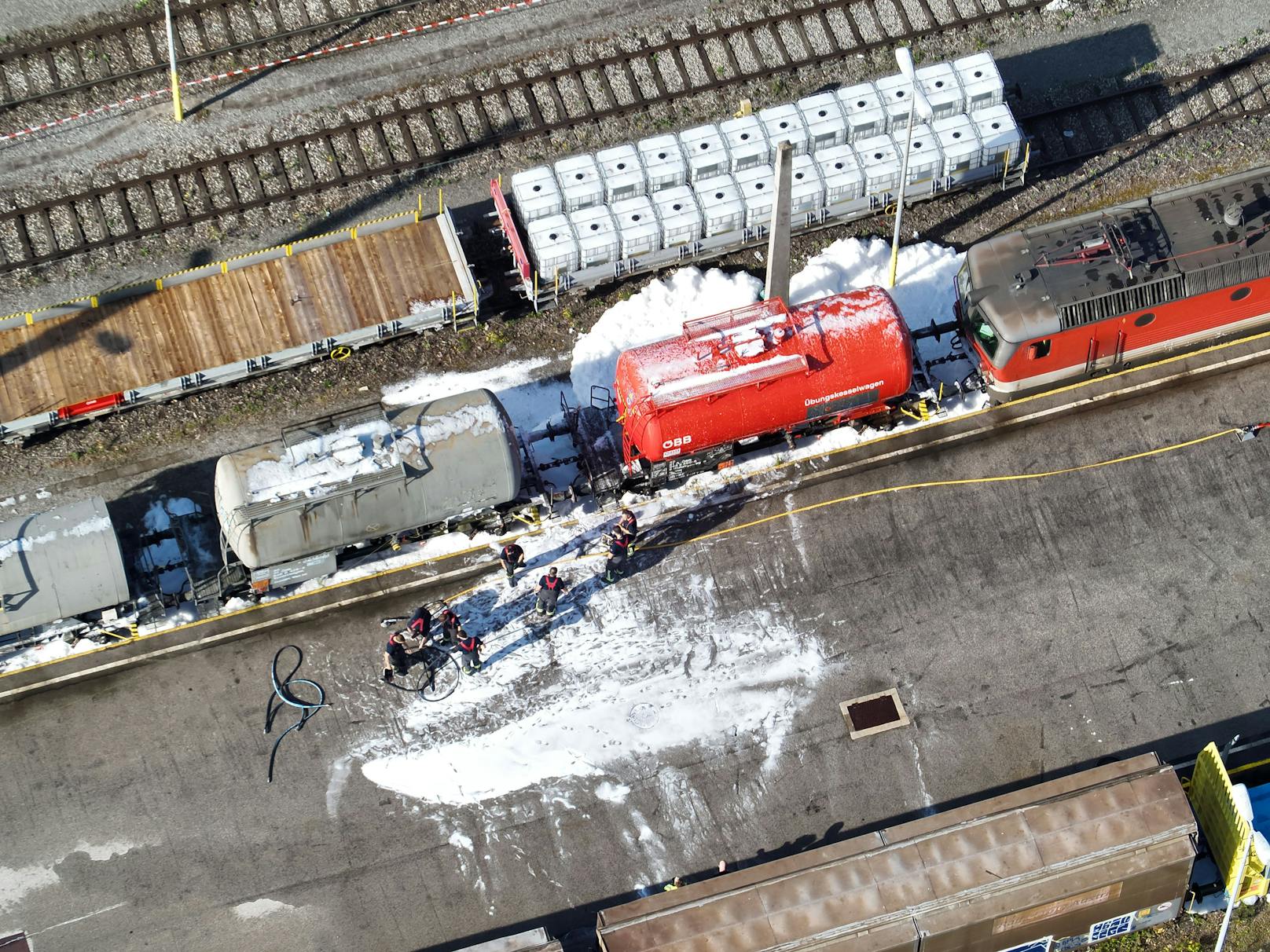 Zum ersten Mal waren bei der Übung heuer auch Drohnen im Einsatz.&nbsp;