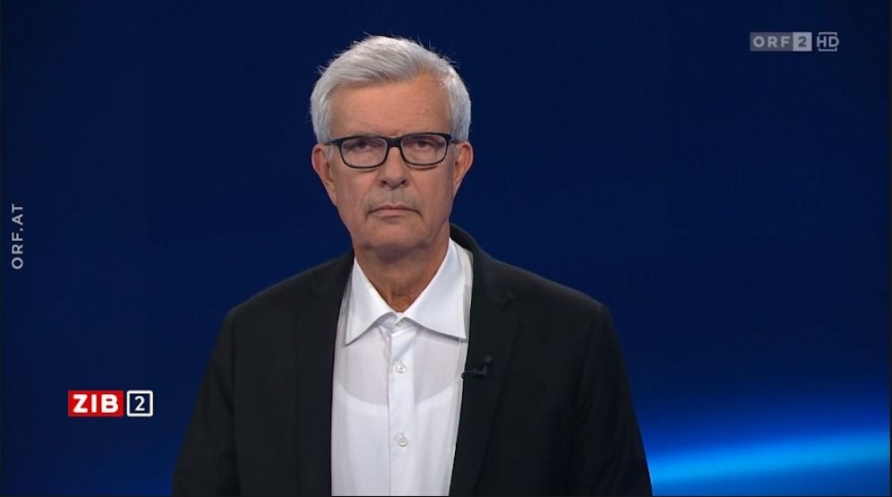 Der Berater des Klimaschutzministeriums und ehemalige E-Control-Chef Walter Boltz am späten Sonntagabend in der ORF-