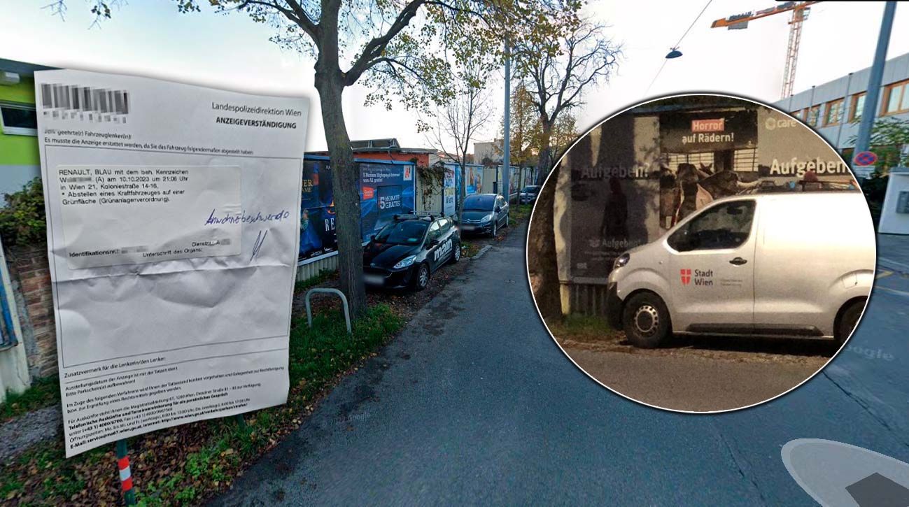 Strafen-Flut für Wiener, doch MA-Auto parkt gratis