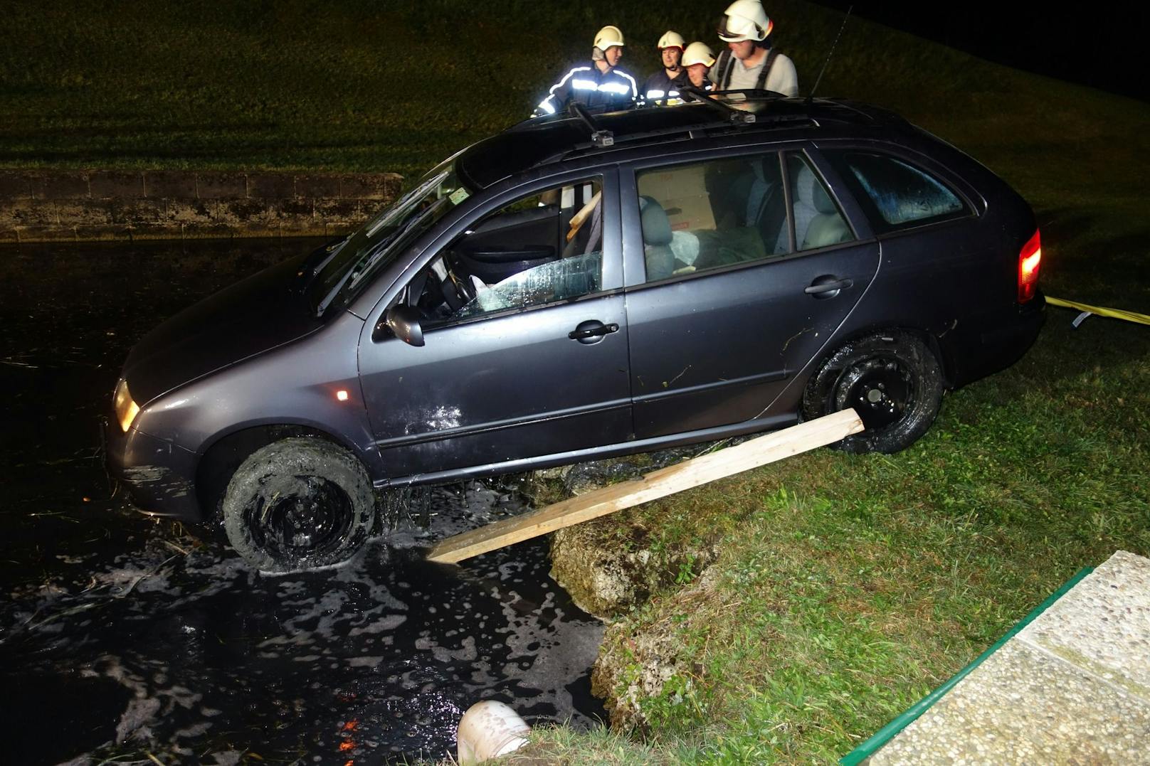 Schwierige Bergung durch die Feuerwehr