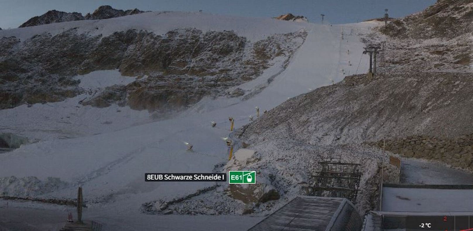 Weltcup-Piste am Gletscher ist jetzt endlich weiß