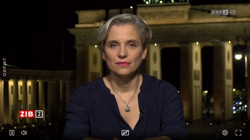 Nahost-Expertin Bente Scheller am späten Montagabend in der ORF-