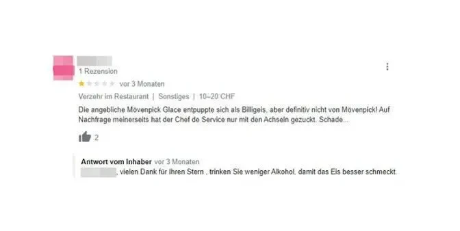 Wer hier schlechte Kommentare hinterlässt, muss mit einer unsachlichen Antwort rechnen.