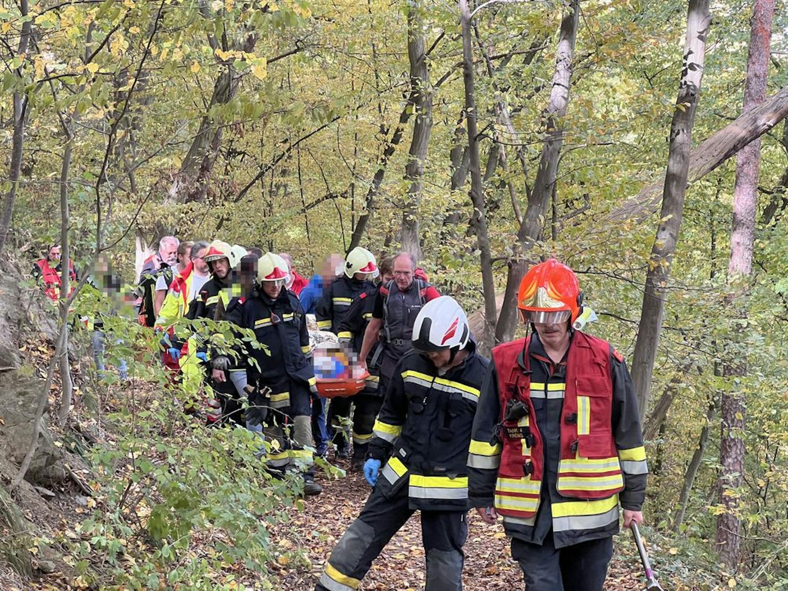 Absturz beim Wandern: Feuerwehr im Einsatz