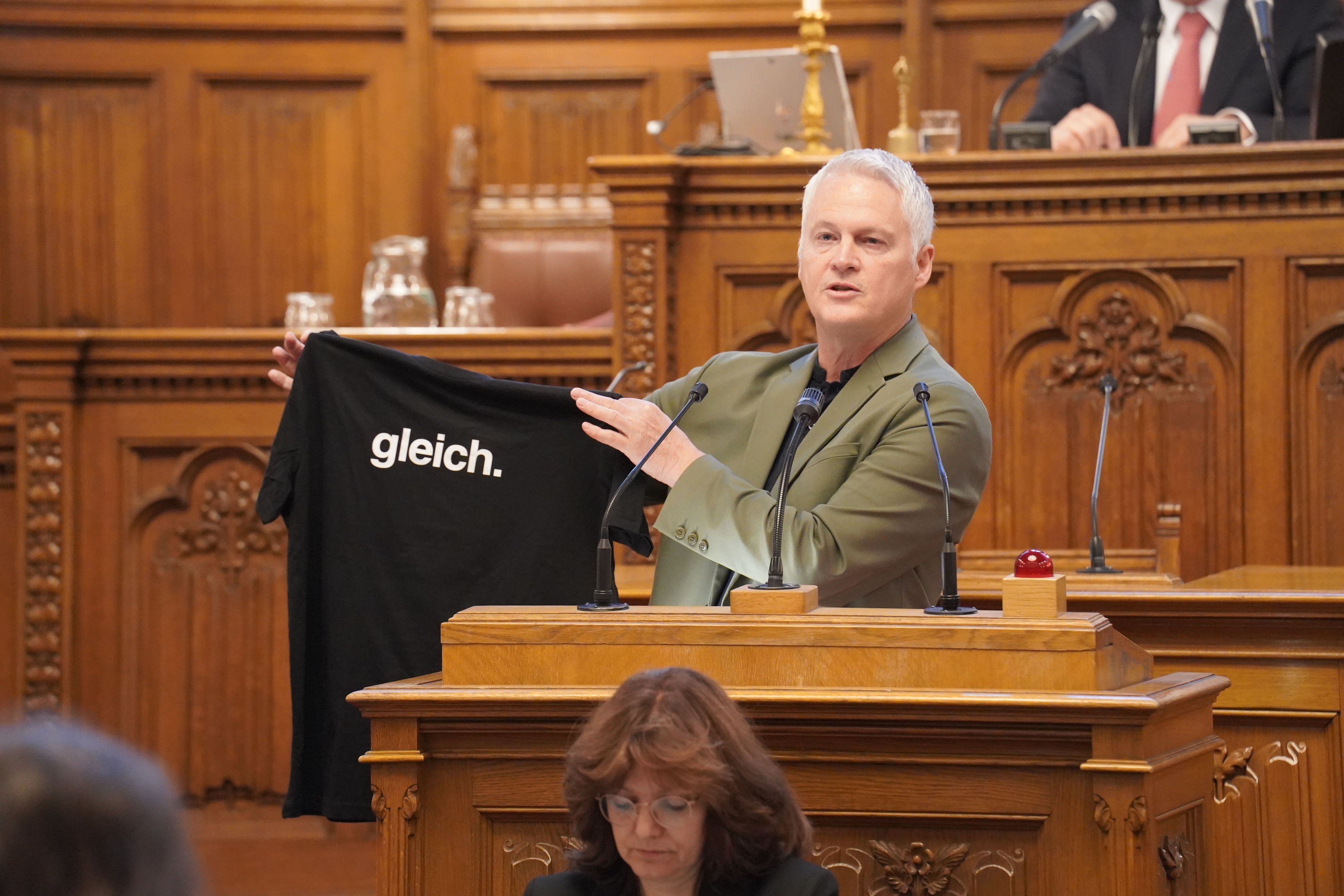 Grünen-Klubchef Ellensohn im Gemeinderat in Wien