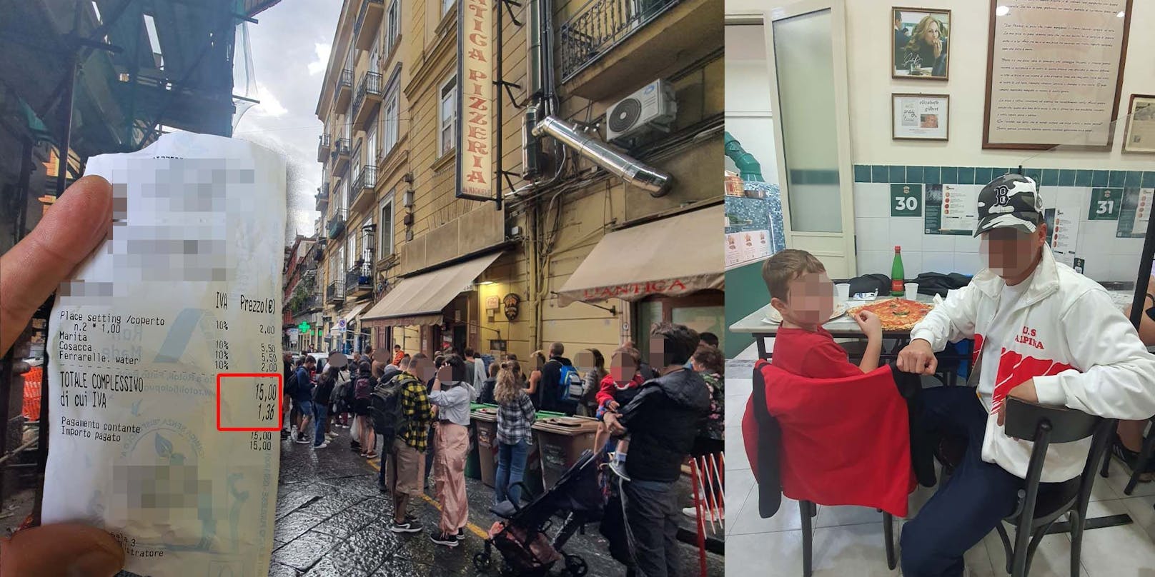 Wiener sprachlos über Pizza-Preise im Italien Urlaub