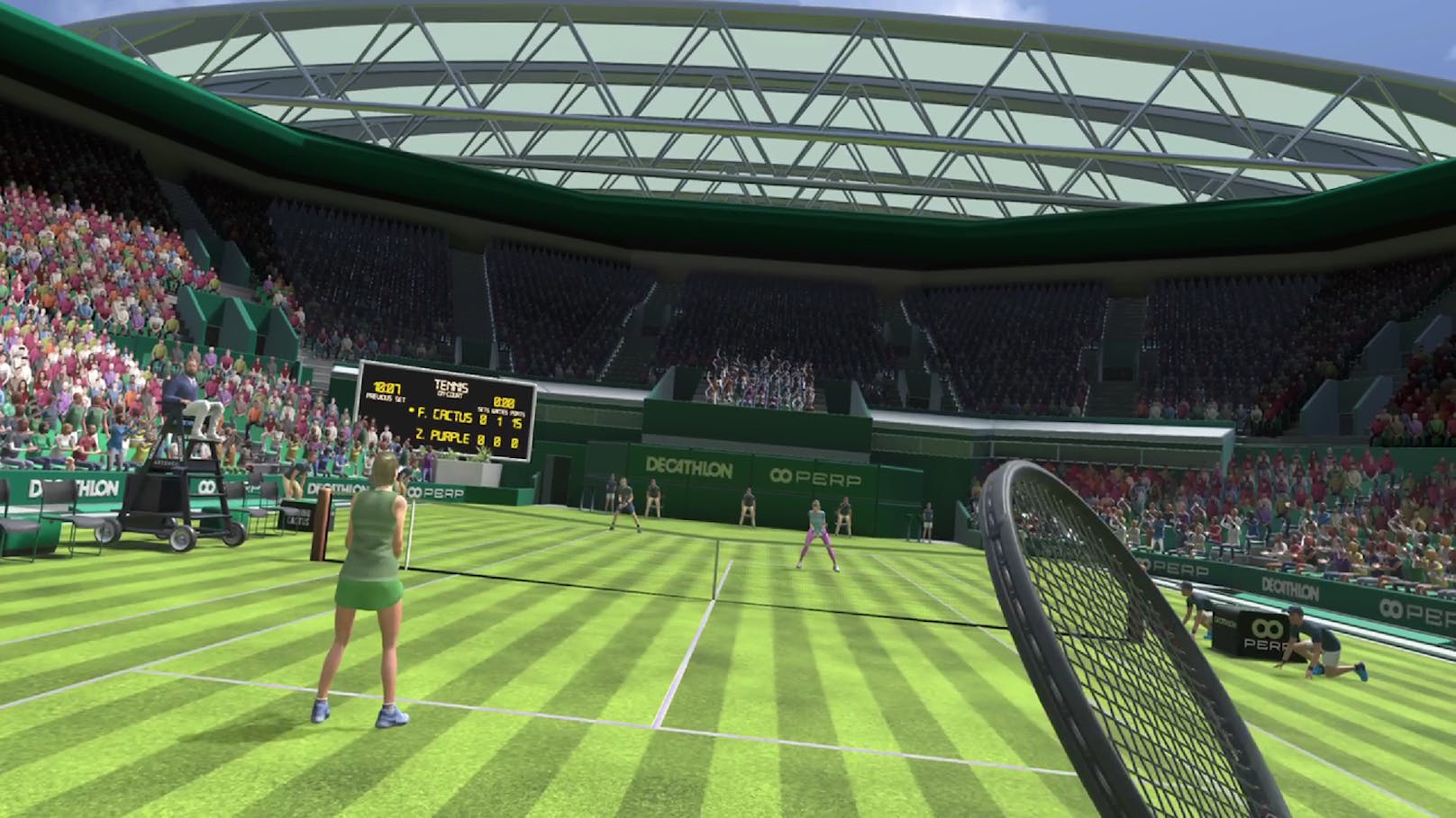 ... wird auch mit dem neuen VR-Game seine Freude haben – wer aber auf Arcade-Action aus ist, ist bei "Tennis On-Court" dagegen fehl am Platz.