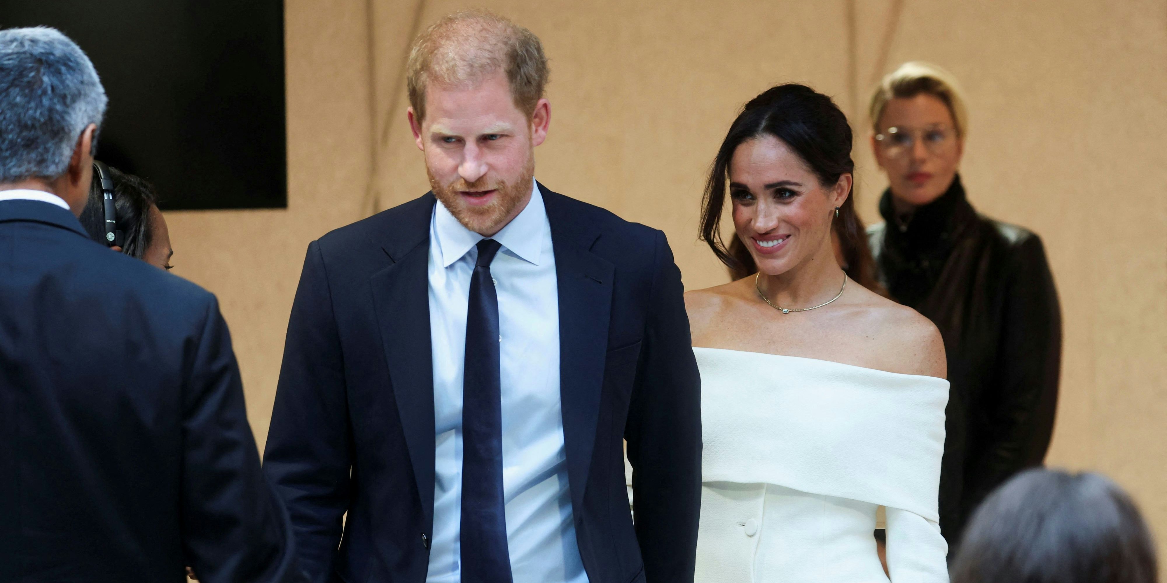 Der britische Prinz Harry, Herzog von Sussex, und seine Frau Meghan, Herzogin von Sussex