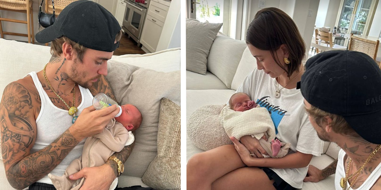 Justin und Hailey Bieber kümmern sich rührend um das Neugeborene.