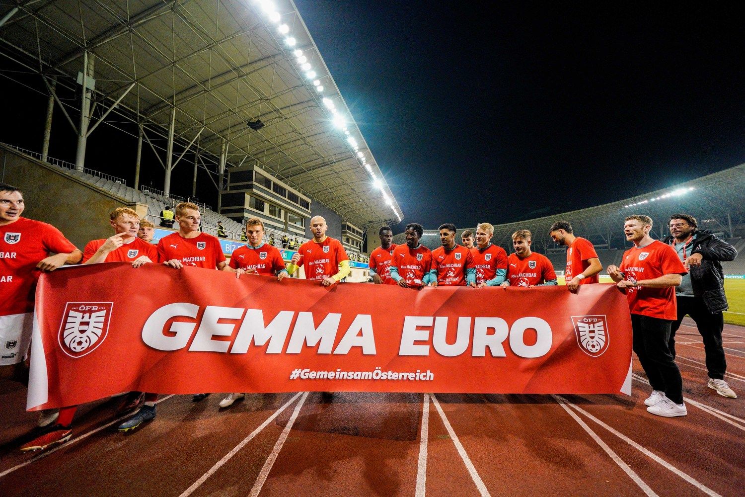 Jubel bei den ÖFB-Kickern