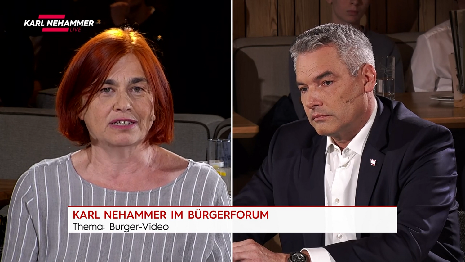 Am Montag war ÖVP-Chef und Bundeskanzler Karl Nehammer zu Gast im Puls24-