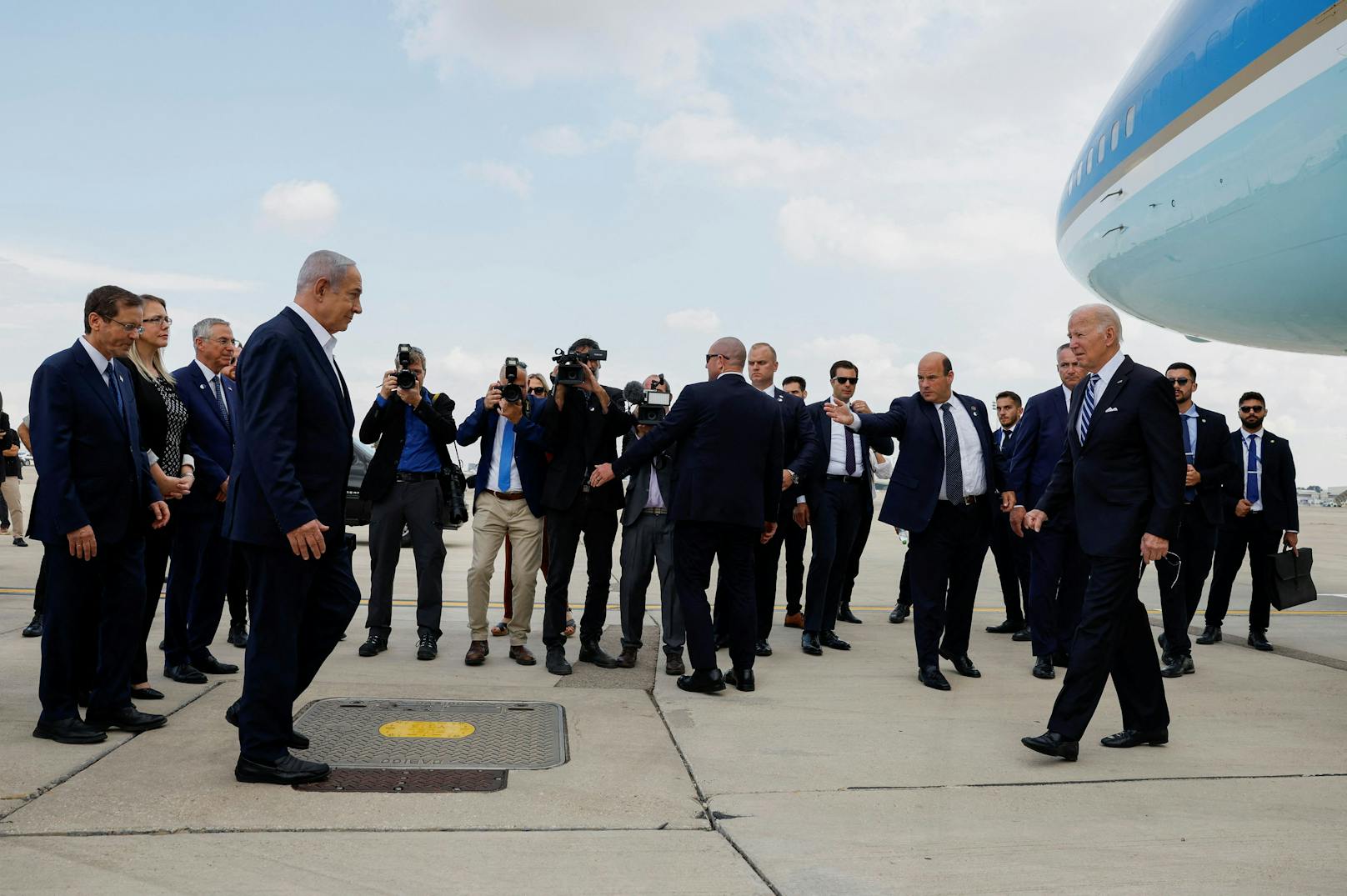 US-Präsident Joe Biden ist am Mittwoch in Israel eingetroffen.