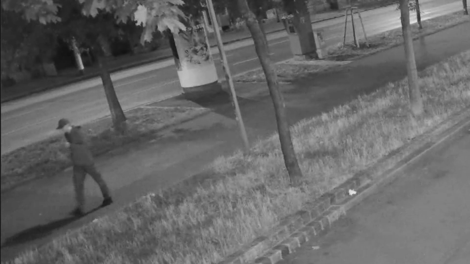 Der mutmaßliche Verdächtige wurde per Überwachungskamera geflimt. 