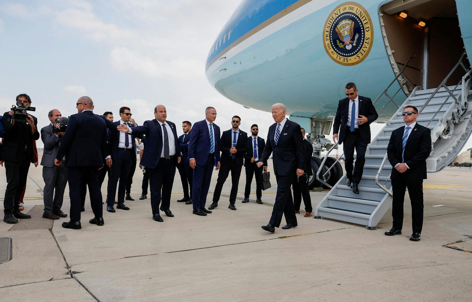 US-Präsident Joe Biden ist am Mittwoch (18.10.2023) in Israel eingetroffen.