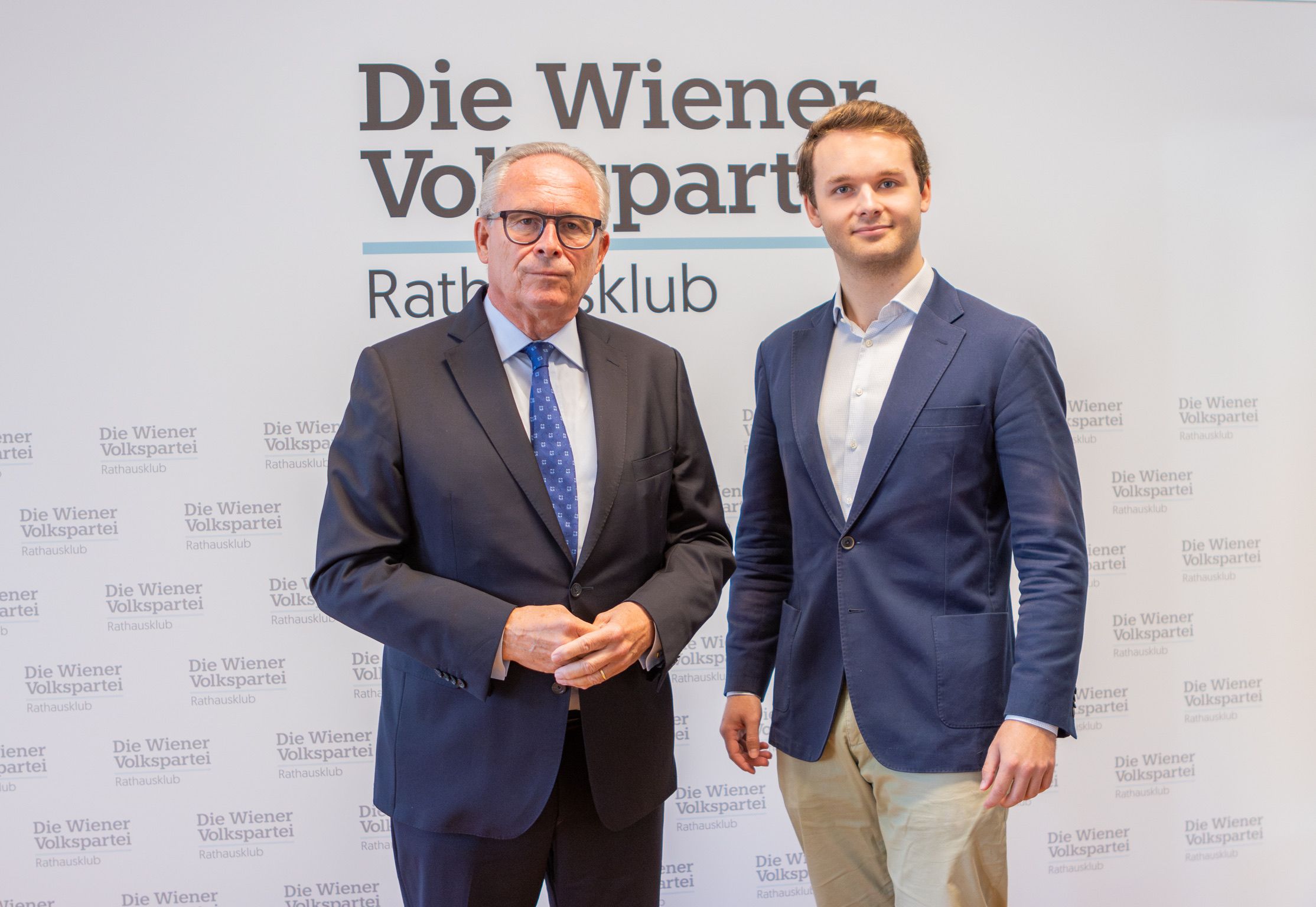 Wiens ÖVP-Chef Karl Mahrer (l.) und ÖVP-Bildungssprecher Harald Zierfuß fordern verstärkt Maßnahmen für die Deutschförderung bereits im Kindergarten.