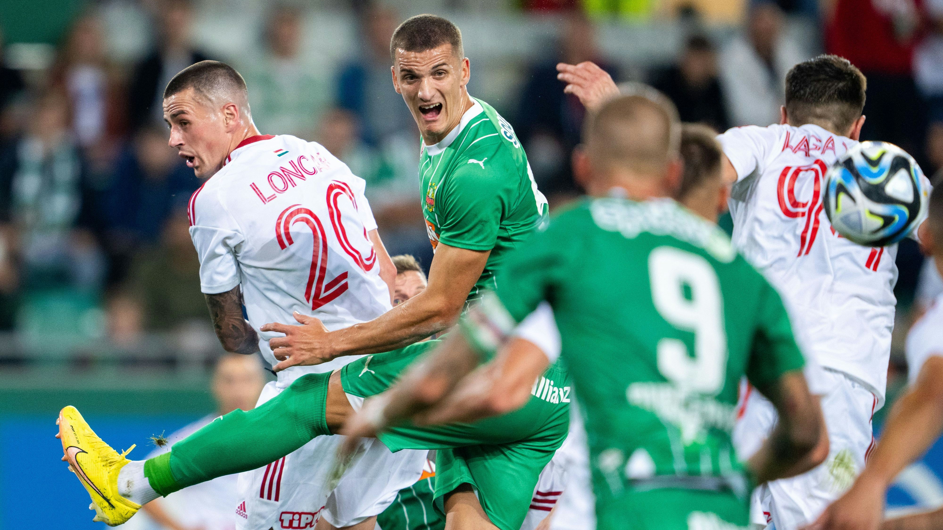 Nenad Cvetkovic wie ihn die Rapid-Fans lieben.