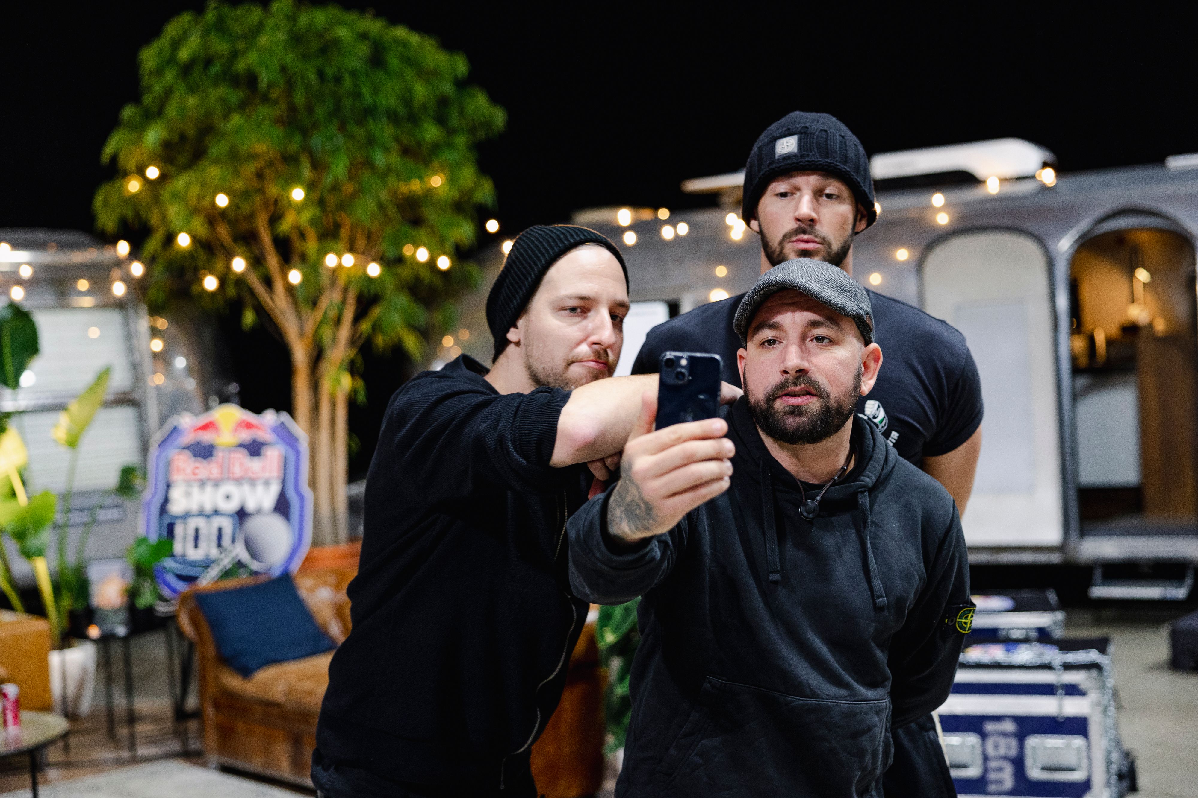 Daniel Fellner, Christopher Seiler und Paul Pizzera im Camp