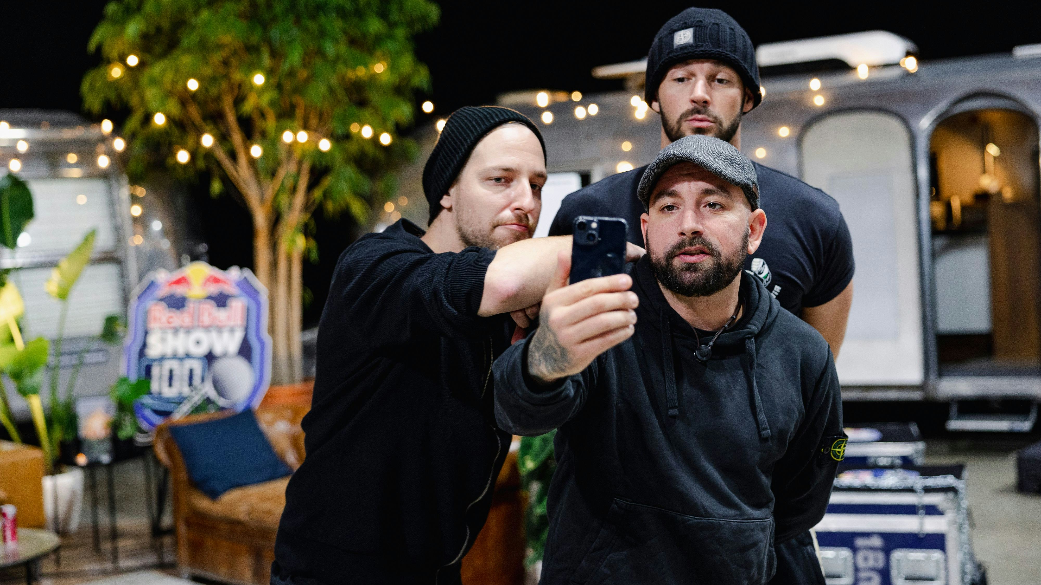 Daniel Fellner, Christopher Seiler und Paul Pizzera im Camp