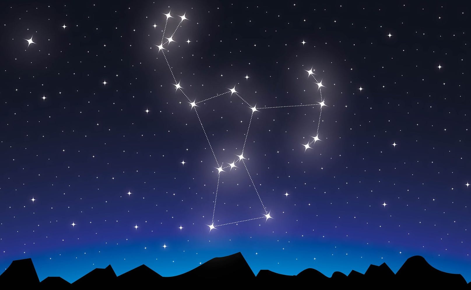 Das Sternbild Orion ist eines der hellsten und bekanntesten Sternbilder am Nachthimmel.