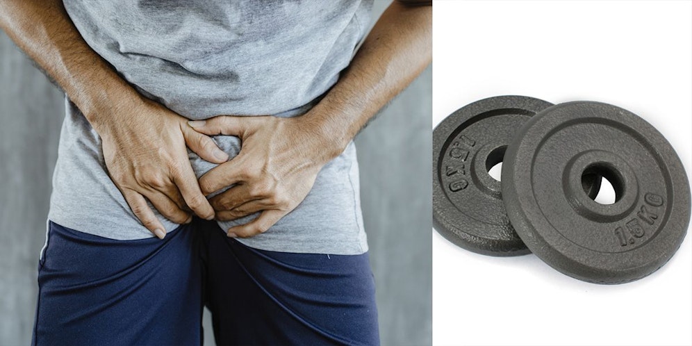 Der Mann wollte seinen Penis wie seinen Bizeps trainieren - mit Gewichten.