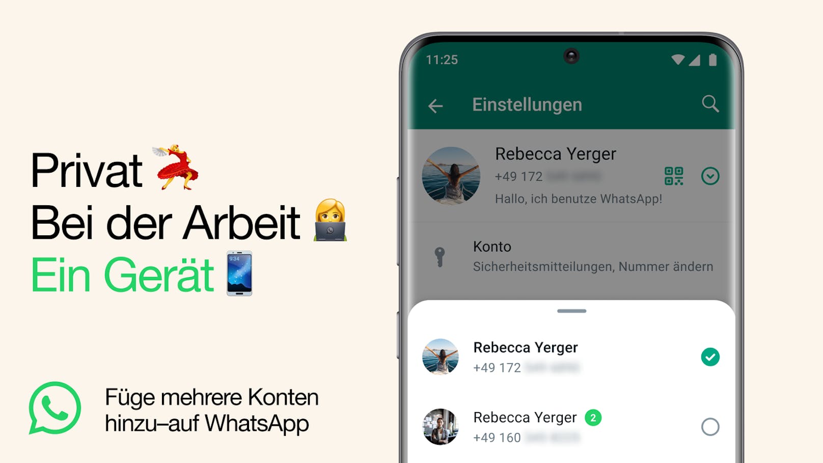 WhatsApp erlaubt nun zwei Konten auf einem Smartphone