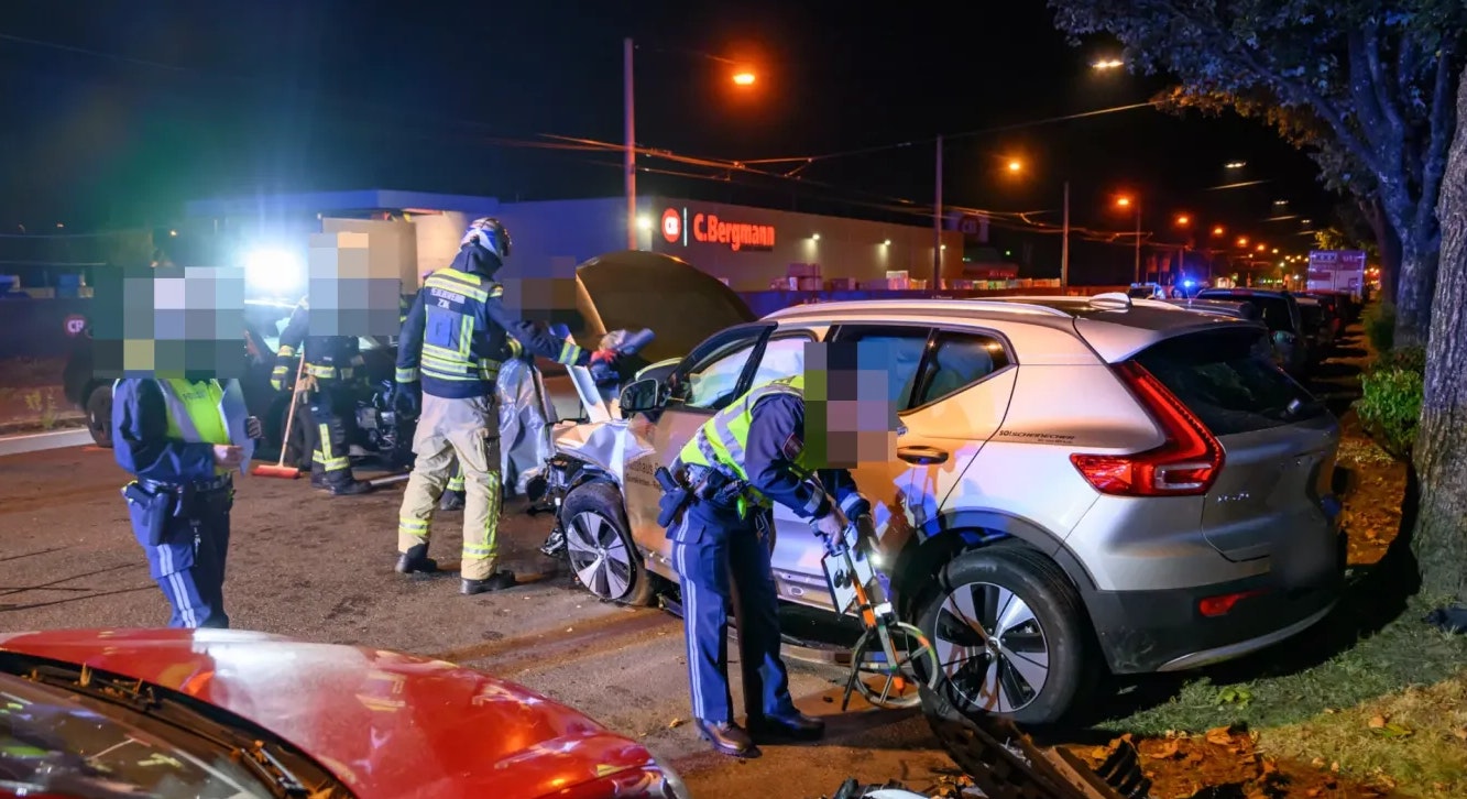 Frontalcrash in der Wiener Straße