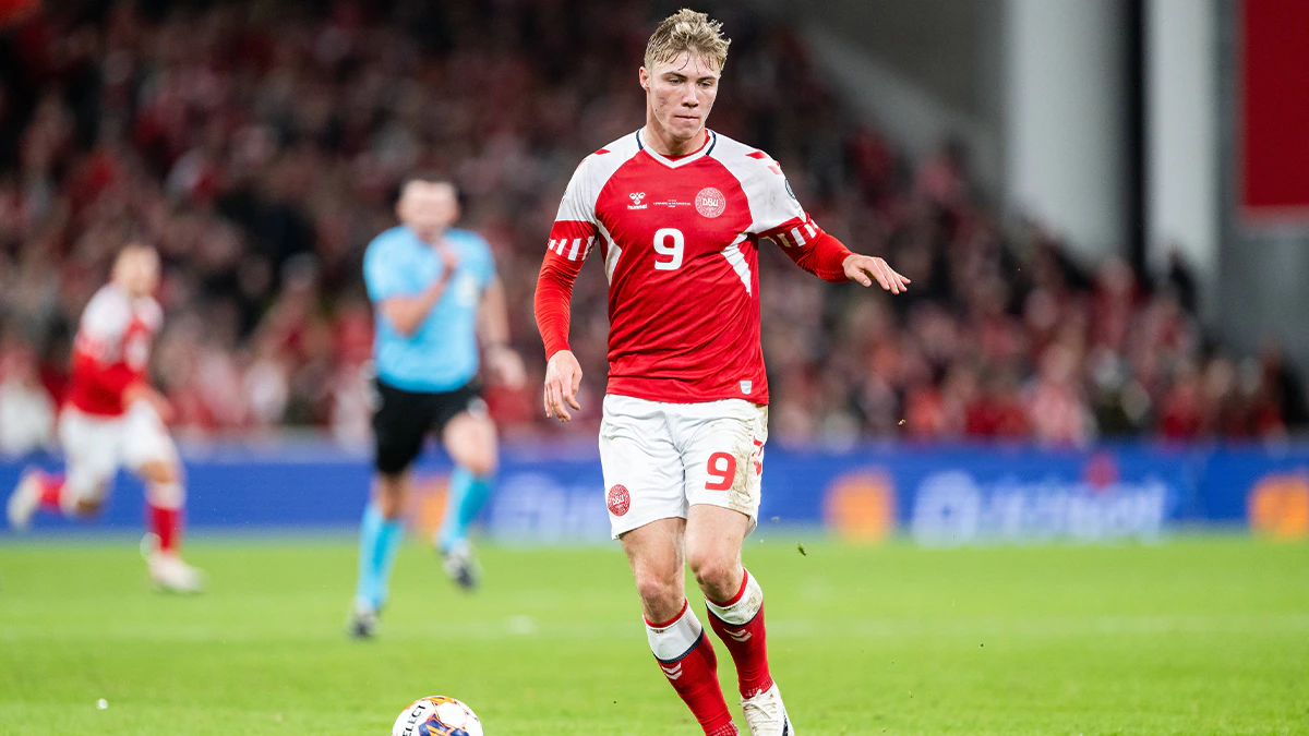 Rasmus Höjlund traf gegen San Marino einmal.